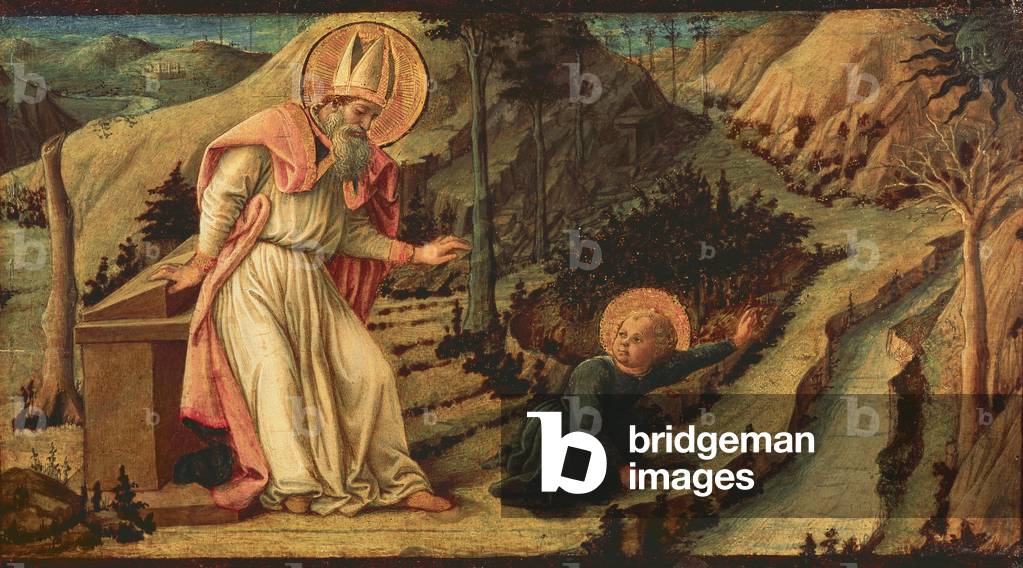 Bild von Gemälde "Die Vision des hl. Augustinus" 1460 von Tuscan School