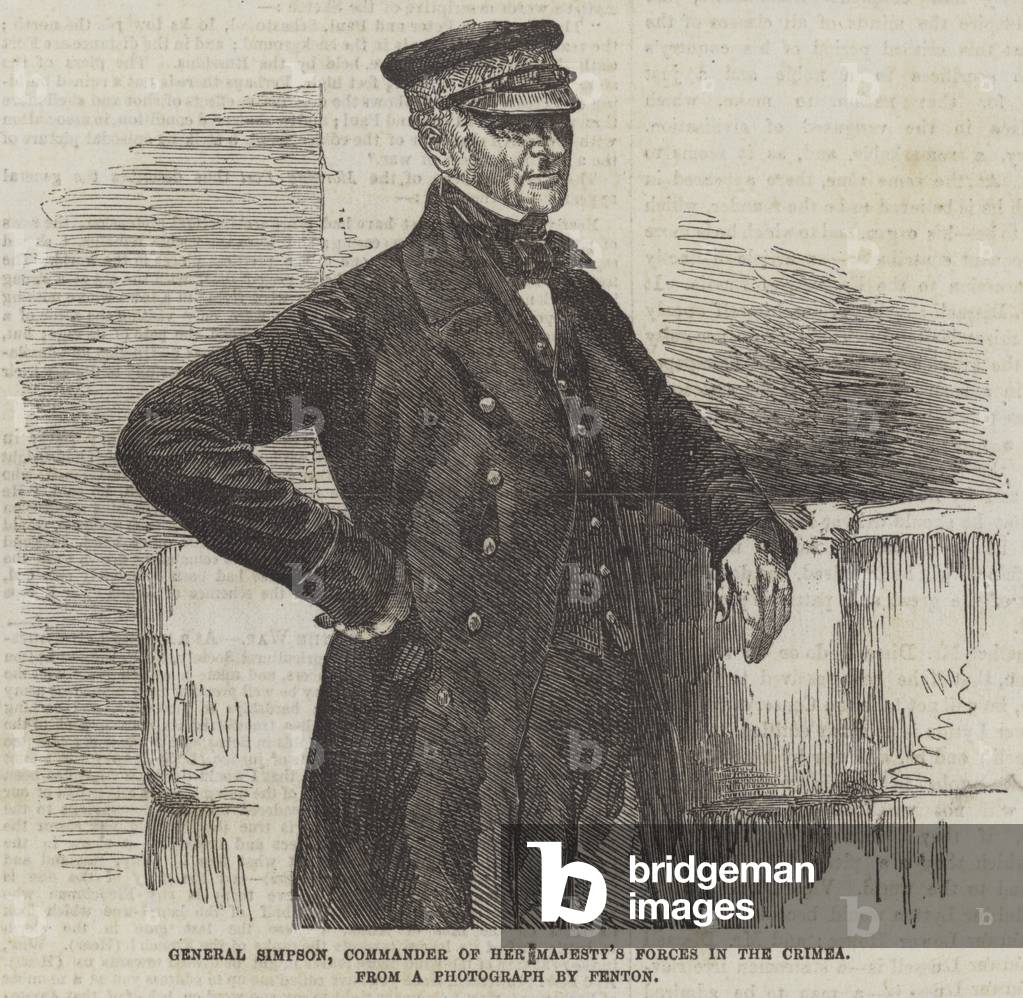 General Simpson, Kommandant der Streitkräfte Ihrer Majestät auf der Krim (Gravur)