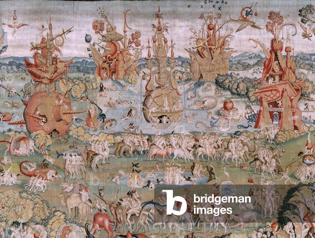 Flämischer Wandteppich. Serie Vier Wandteppiche nach Hieronymus Bosch. Der Garten der Lüste (Jardín de las Del