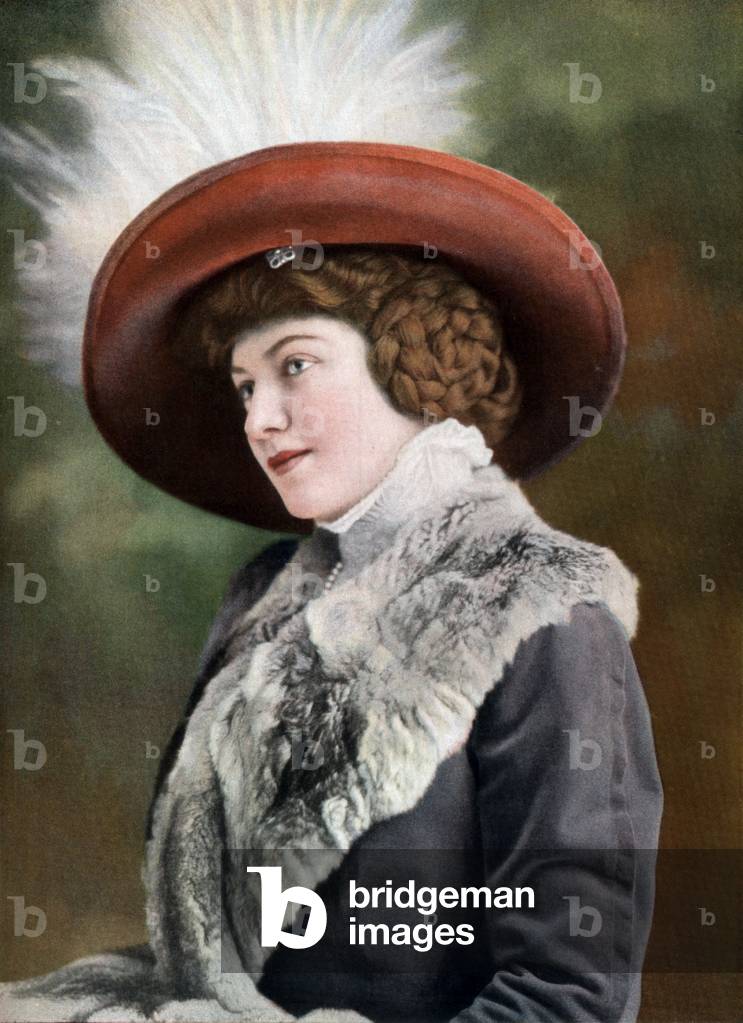 La comica francese Yvonne de Bray (1887-1954), foto dal giornale francese «Le Theatre», 1 febbraio 1910