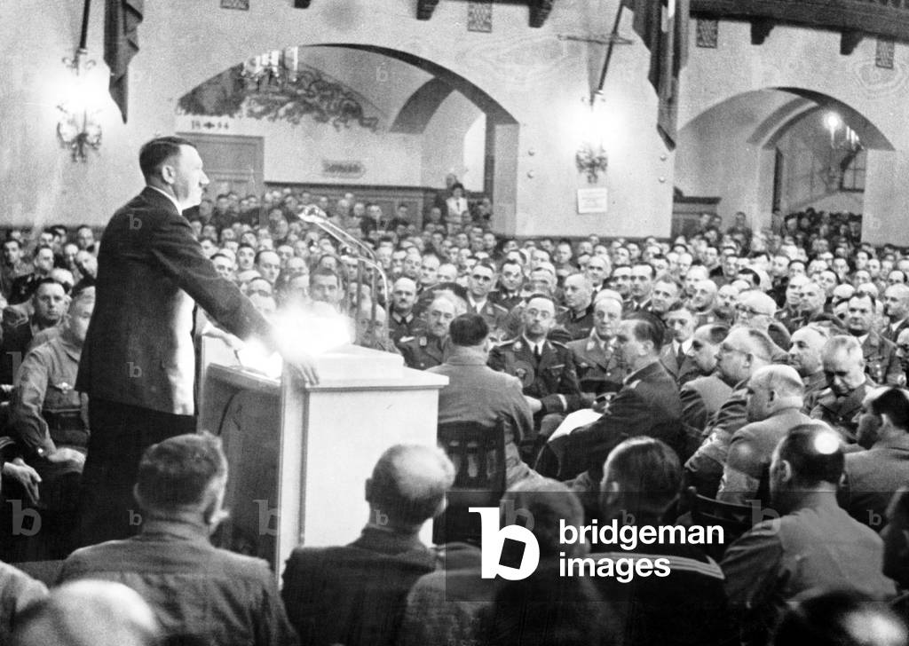 Image Of Speech Of Adolf Hitler To His Supporters In Munich November