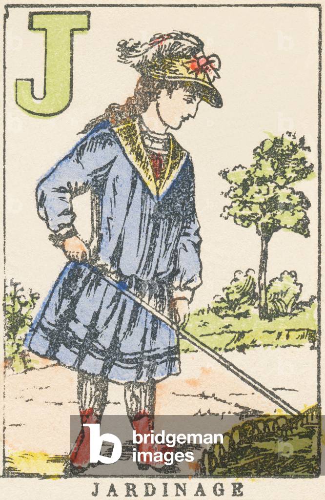 Image de Estampe représentant J : Jardinage  1890 par French School
