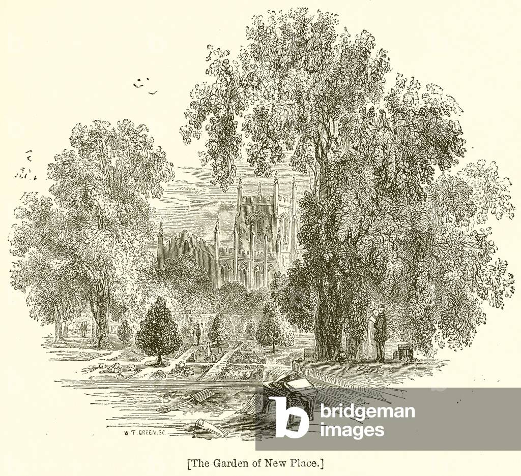 il giardino di nuovo luogo incisione