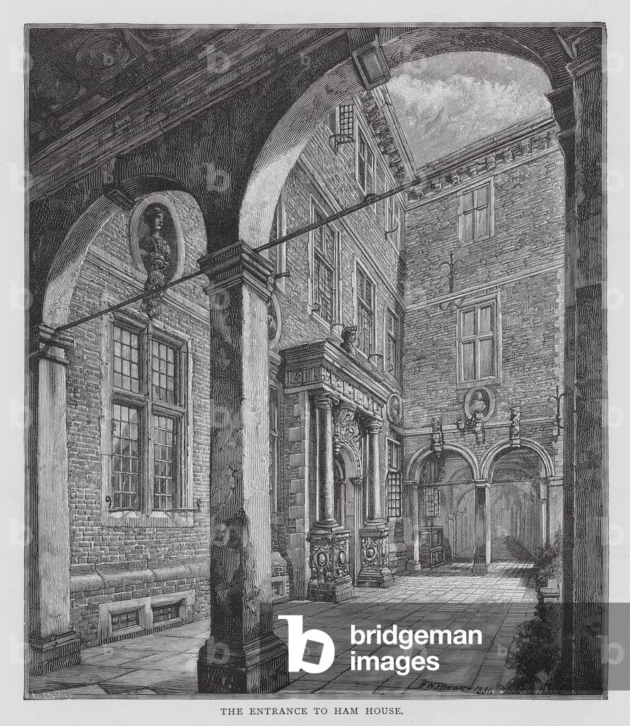 L'entrée de la maison Ham (gravure)