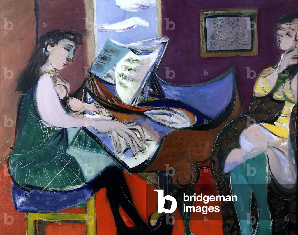 Image of Painting depicting The Pianist 1948 by Ceri Geraldus Richards