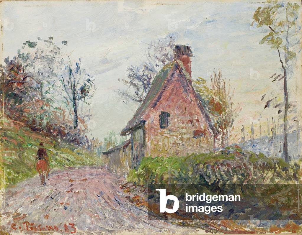 Les environs de Rouen, 1883 (olio su cartone)