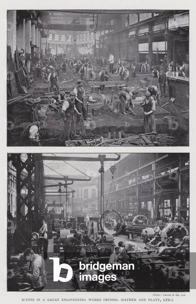 Image of Photography depicting Scenes in a great engineering works by English Photographer