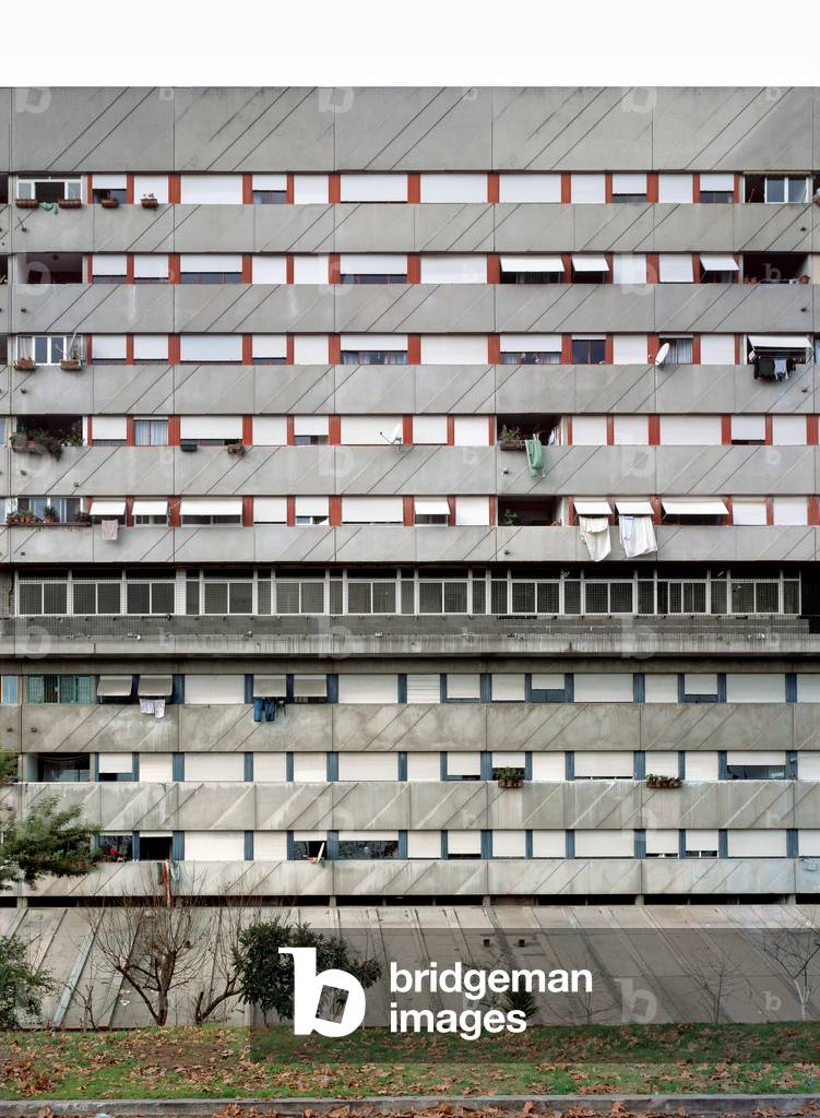 Immagine di Fotografia "Architettura contemporanea: Fronte est - Particolare - Corviale" 1972 di Michele Fiore