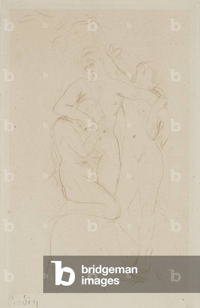 Seelen im Fegefeuer, 1893 (Trockenpunkt)