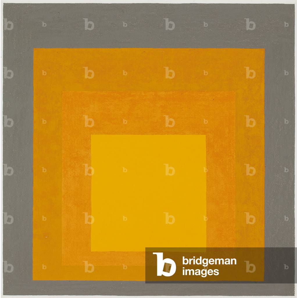 Studie für die Hommage an den Platz: Ritardando II, 1961 (öl auf masonit)