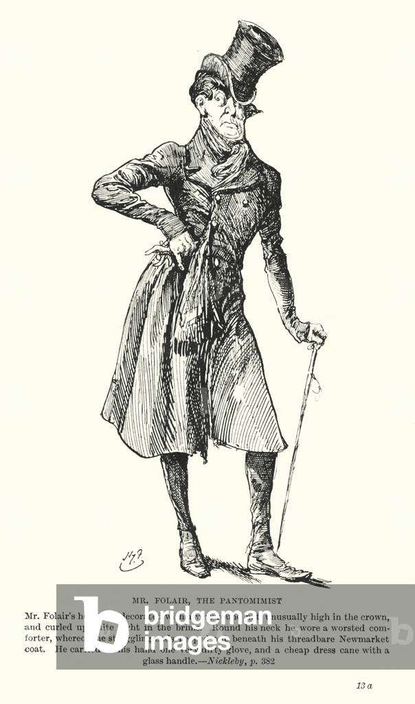 Immagine di Stampa "Illustrazione per Nicholas Nickleby di Charles Dickens (litografia)" 1901 di Harry Furniss