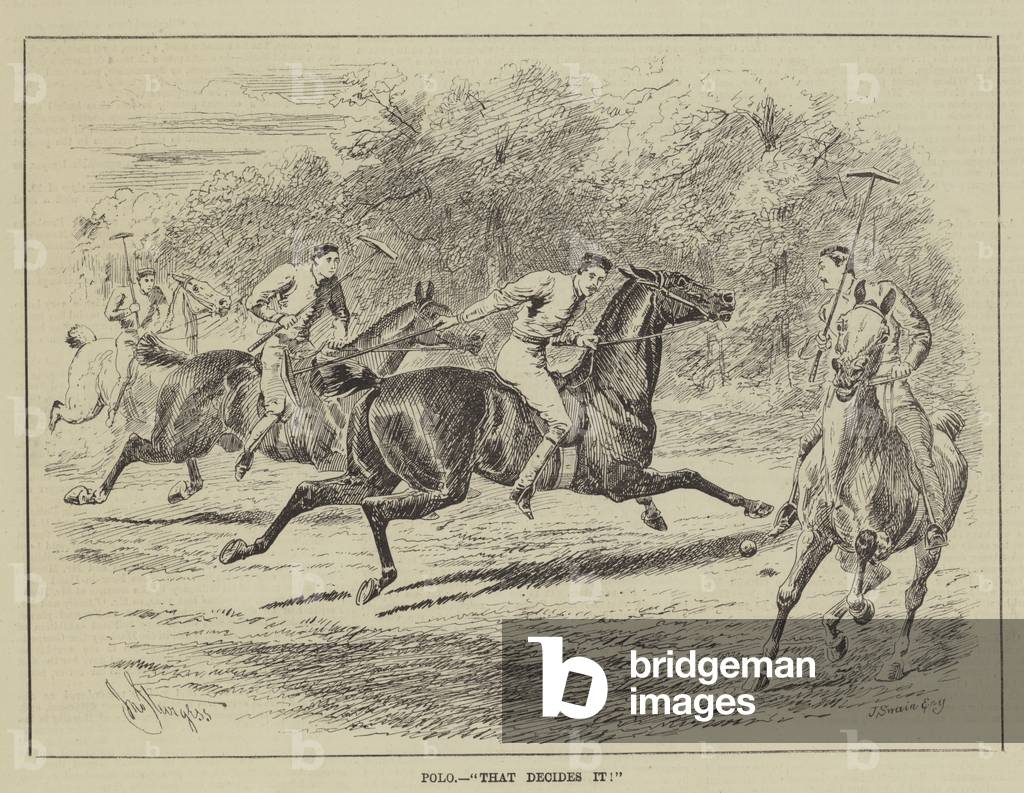 "Polo" 1884 di John Sturgess, b/w