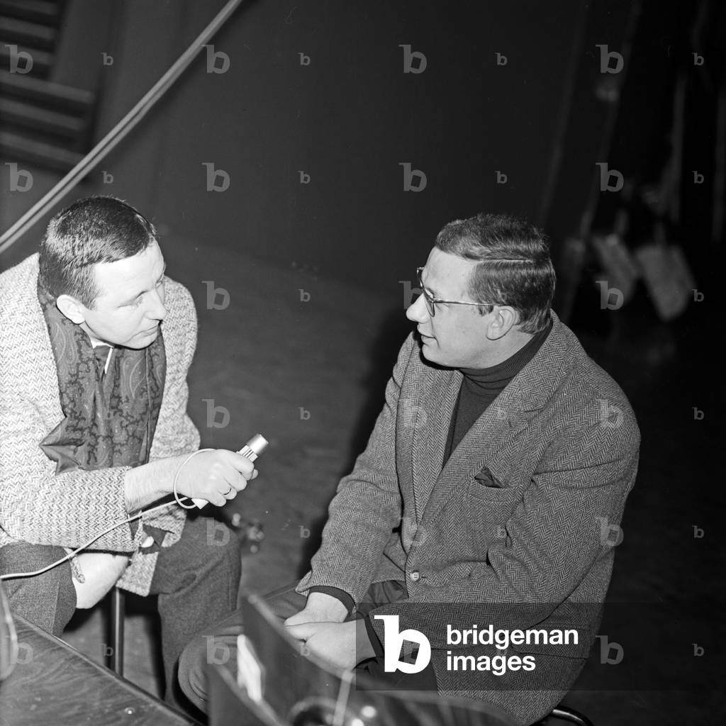 "Deutscher Schauspieler Wolfgang Voelz in Hamburg 1960er Jahre", b/w