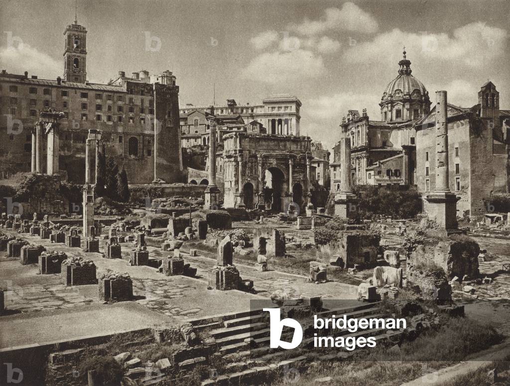 Roma: Foro Romano (foto in b/n)