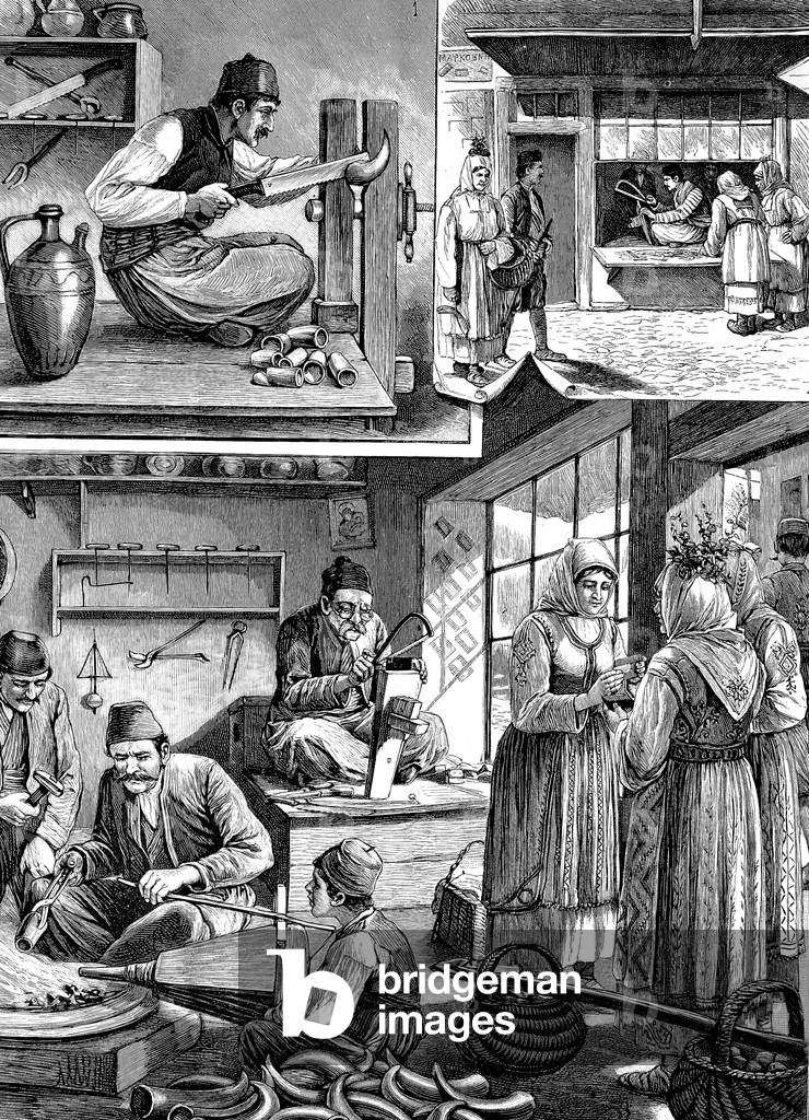 "Kämme herstellen" 1880, b/w
