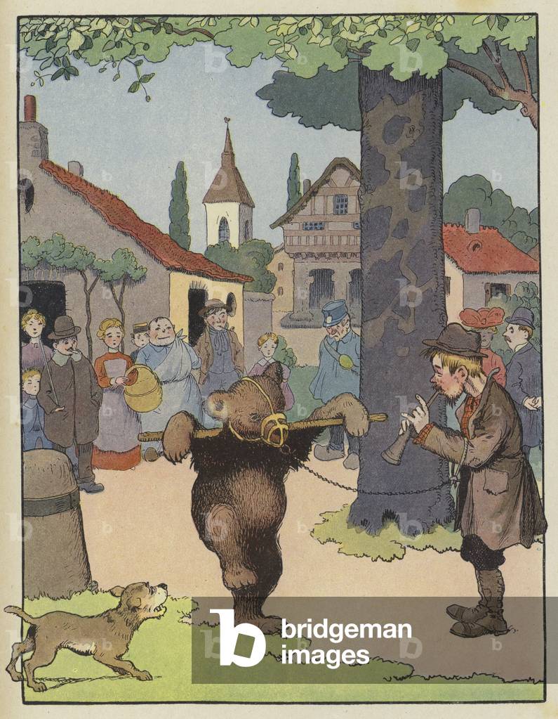 Bild von Druck "Tanzender Bär " 1932 von Benjamin Rabier