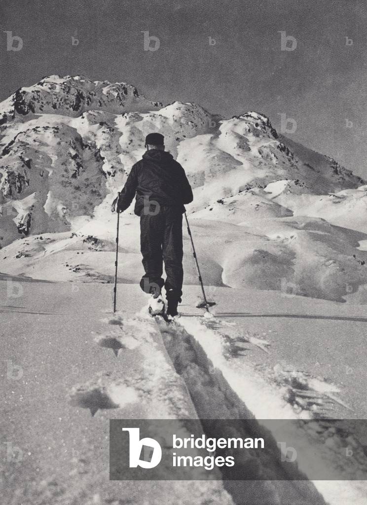 Immagine di Fotografia "Alpi orientali: Il Passo dell'Arlberg (foto in b/n)" 1901 di Francis Sydney Smythe