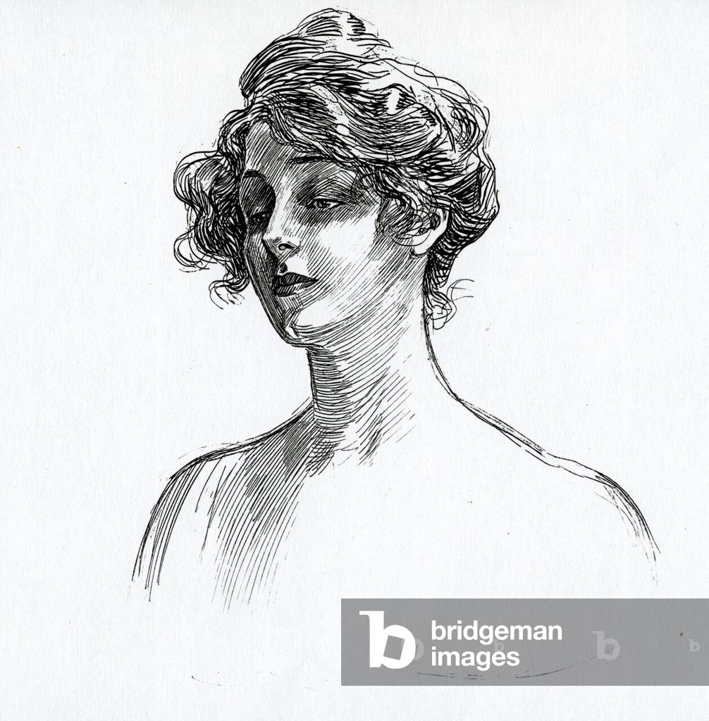 Immagine di Stampa "un gibson ragazza c. 1902" di Charles Dana Gibson