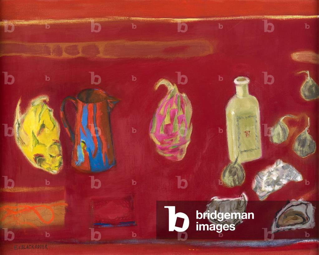 Natura morta con drago frutta e ostriche, 2010 (olio su tela)