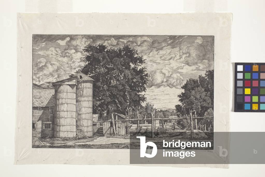Zwei Silos (Ätzen)