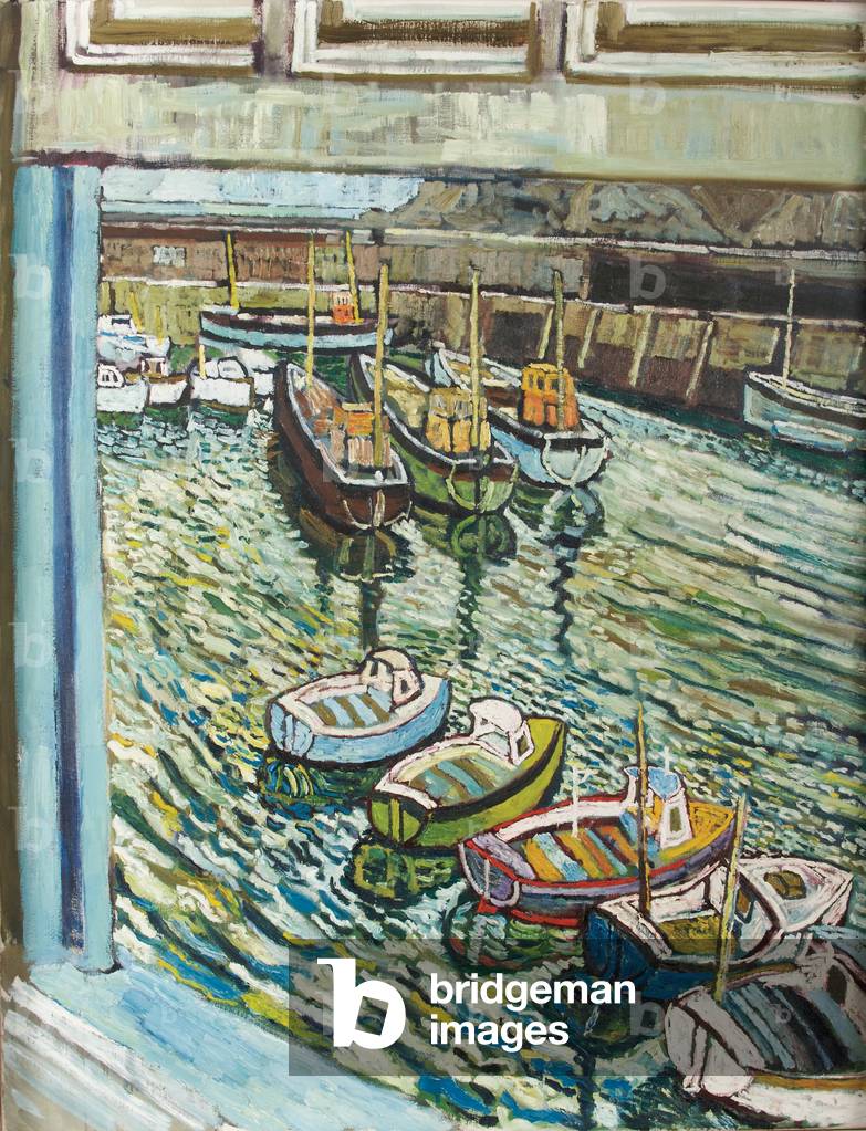 Immagine di Dipinto "protratto estate su dopodomani acqua 1963 (olio su tela)" 1963 di John Bratby