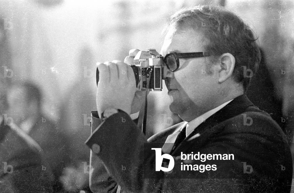 Bild von Fotografie "Erich Riedl beim Starkbierfest in München" 1971