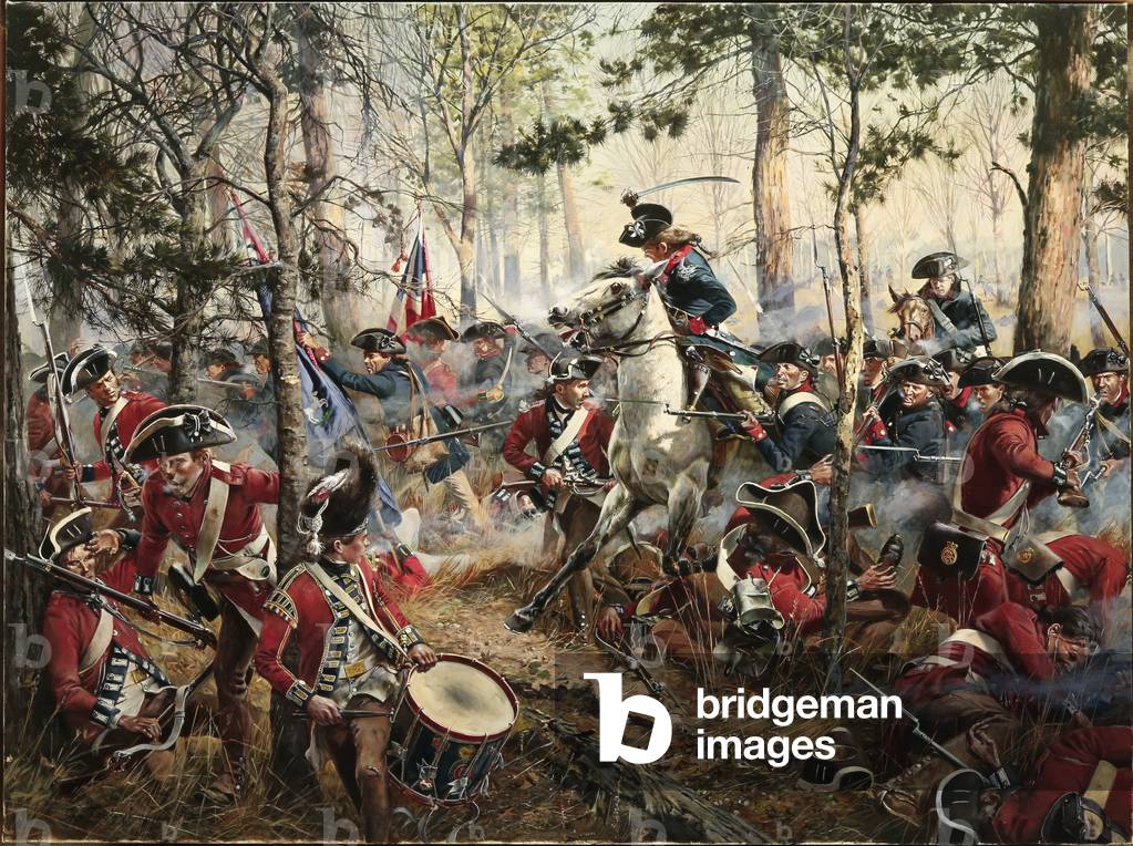 The Battle of Cowpens 1781 Daniel Morgan's, 1996 (w/c & gouache on paper)