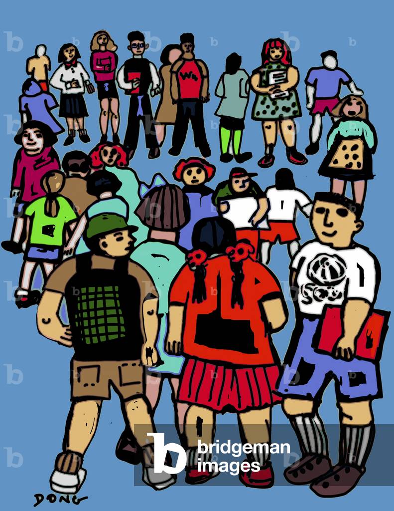 Preteen blau #2, 2007 (Computergrafik)