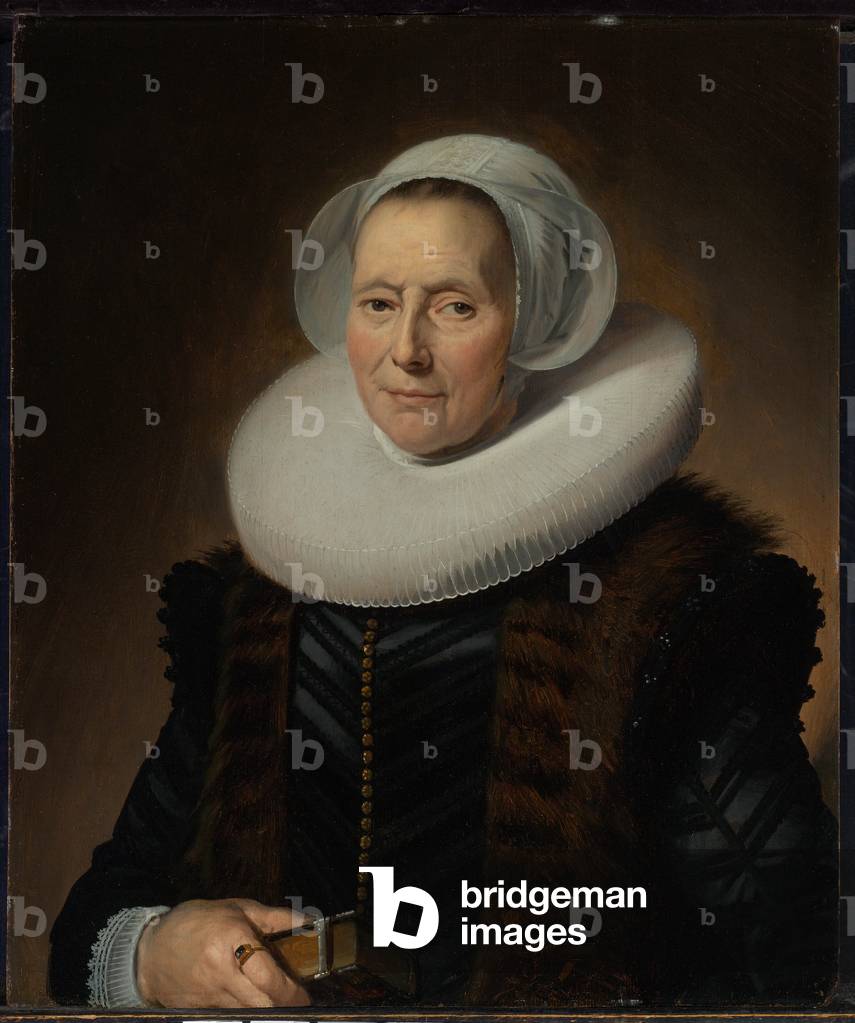 Porträt von Maritge Claesdr. Olycan, geb. Vooght (Öl auf Holz)