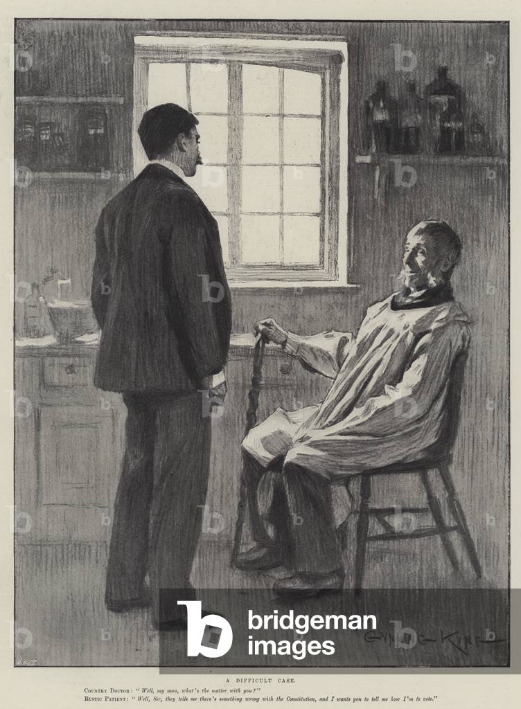 A Difficult Case (litho)