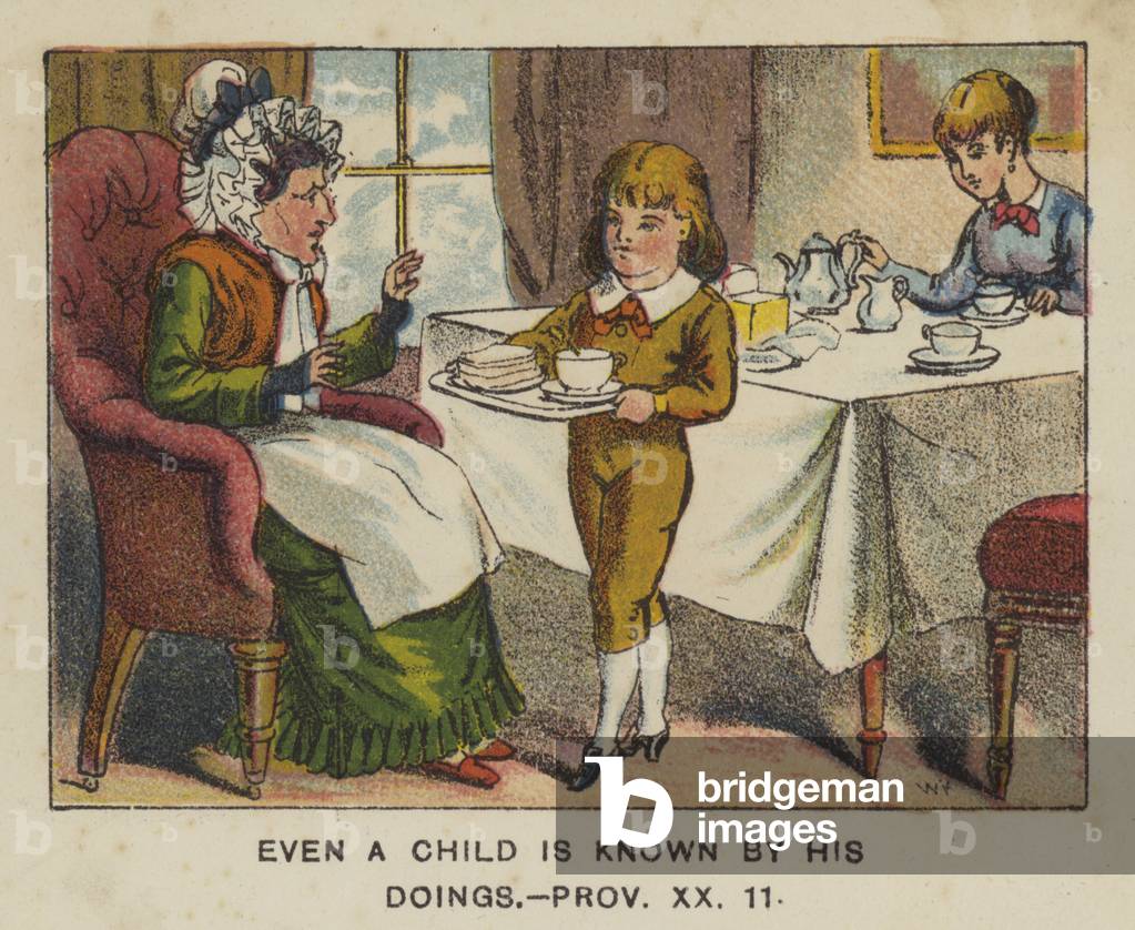 "Sogar ein Kind ist durch seine Taten bekannt" von English School