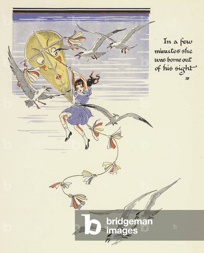 Bild von Druck "Peter Pan und Wendy: In wenigen Minuten wurde sie aus dem Blickfeld ertragen (Farbe litho)" 19