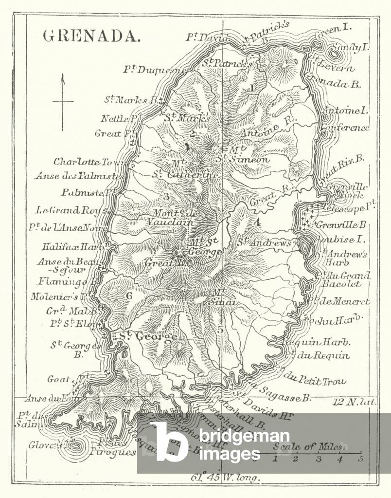 "Grenada (incisione)" di English School, b/w