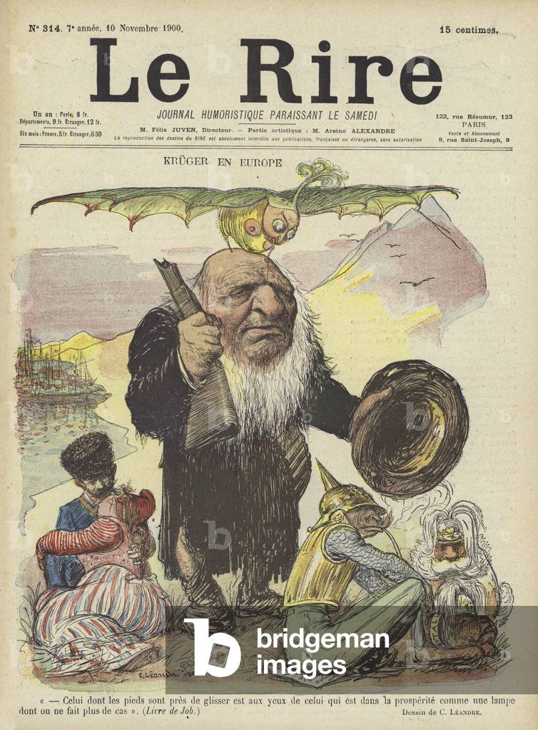 Paul Kruger, Illustrazione per Le Rire (color lito)