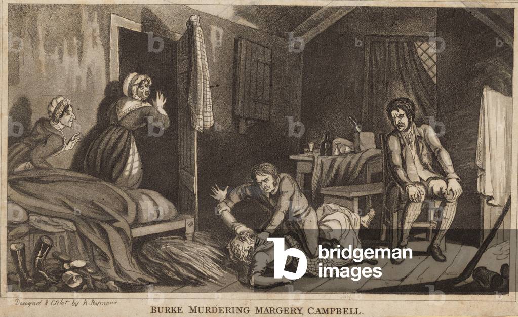 Burke assassinio Margery Campbell (incisione)