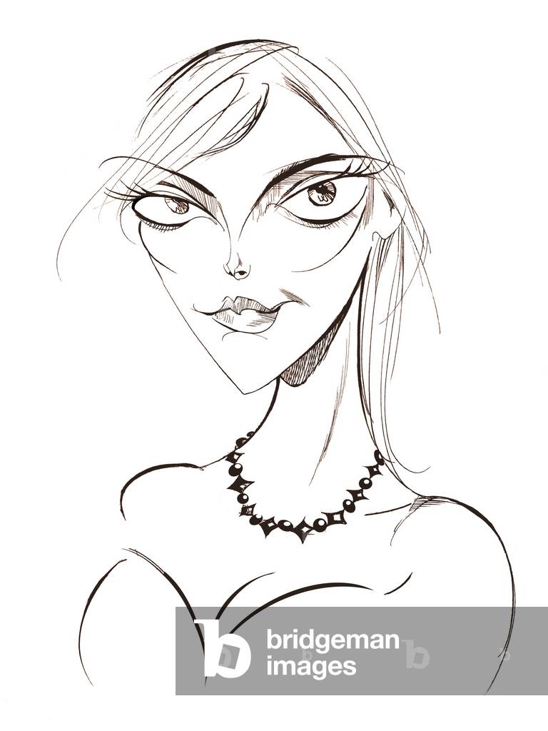 "Sophie Dahl" di Neale Osborne, b/w