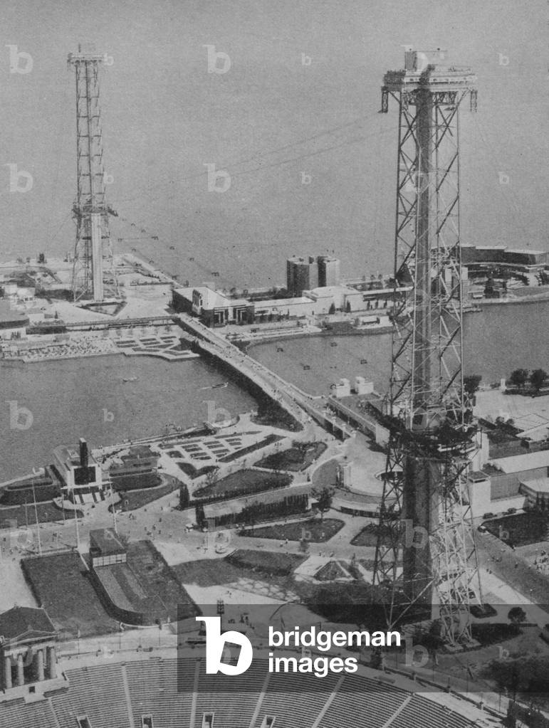"Sky Ride Torre al secolo del Progresso", 1934, b/w