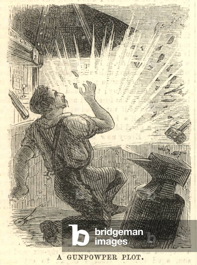 A gunpowder plot (engraving)