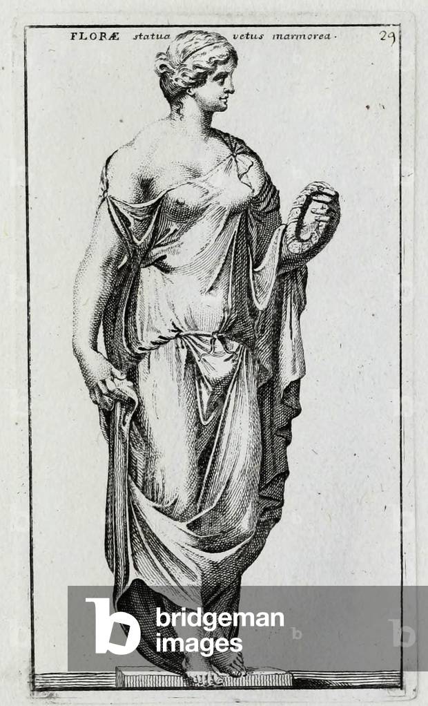Image of Print depicting The Roman goddess Flora 1701