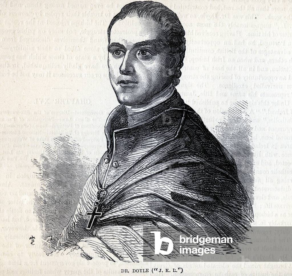 "Bischof James Doyle (1786-1834) (Gravur)", 19. Jahrhundert von Unknown Artist