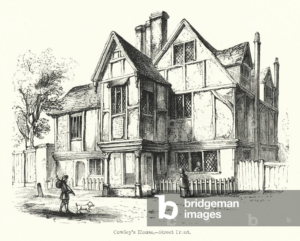 Maison de Cowley's par English School, b/w