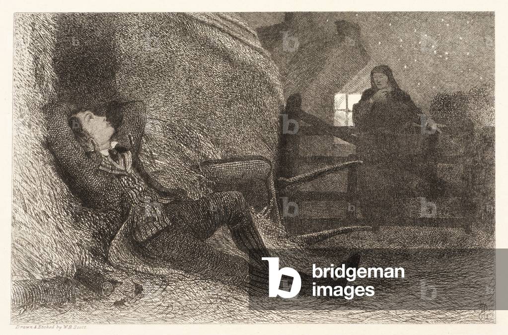 Immagine di Stampa "A Maria in cielo" 1885 di William Bell Scott