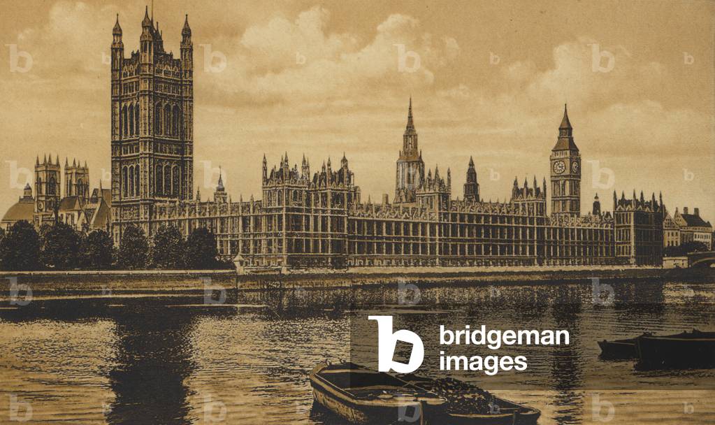 Houses of Parliament, Londres (litho)