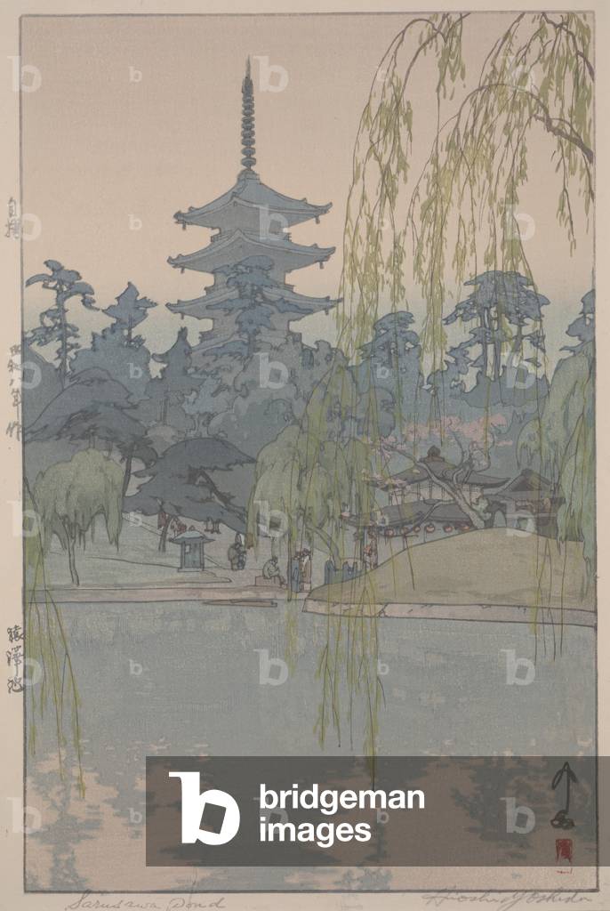 Sarusawa Pond, 1933 (polychromer Holzschnitt)