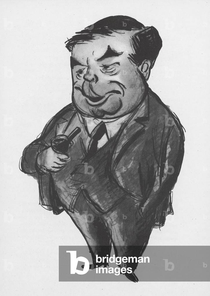 Bild von Druck "J B Priestley (litho)" 1901 von Victor Weisz