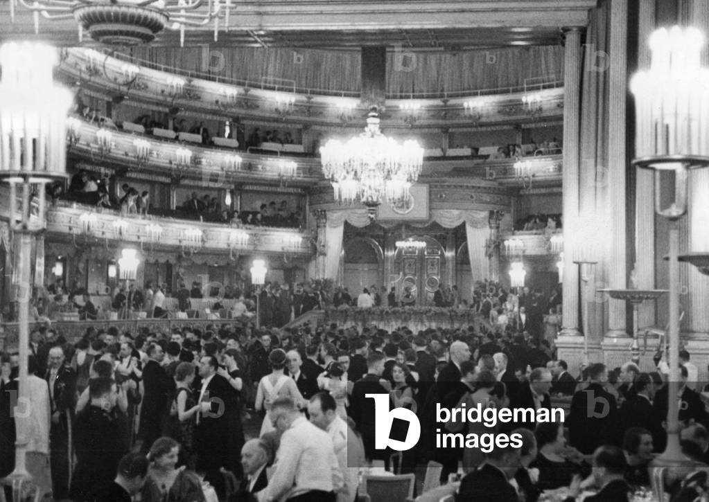 Opera ball, 1937 (b/w photo)