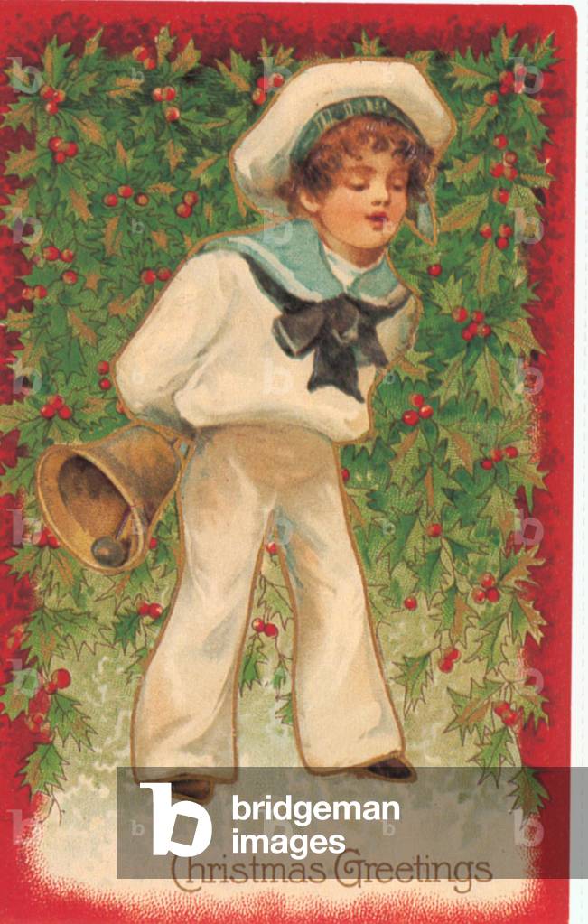"Biglietto di auguri di Natale" 1890