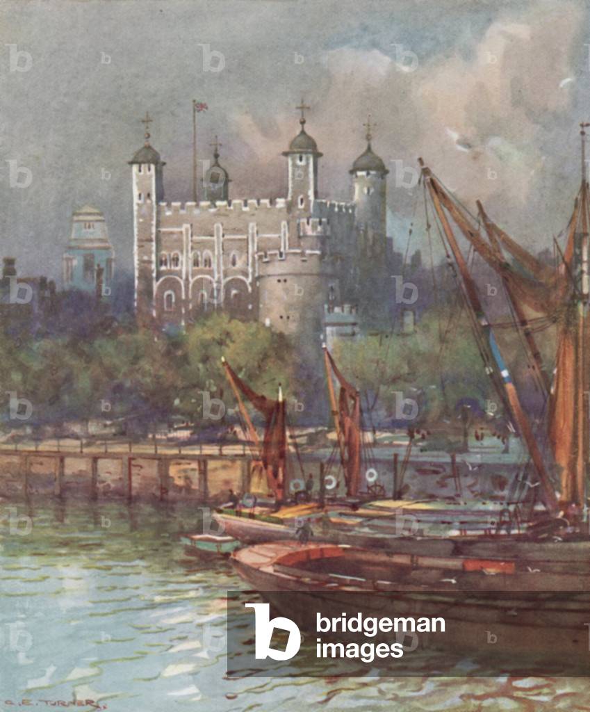 "La Torre di Londra (colore lito)" di Charles Eddowes Turner