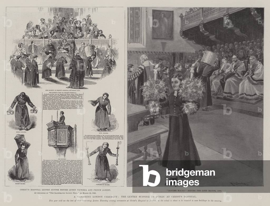 Image of A Vanishing London Ceremony, the Lenten Supping in Public at ...