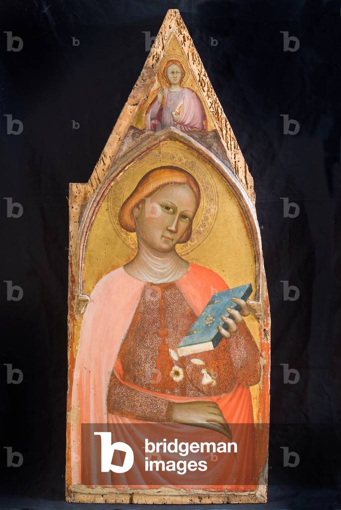Immagine di Dipinto "Santa con il giglio" 1350 di Italian School